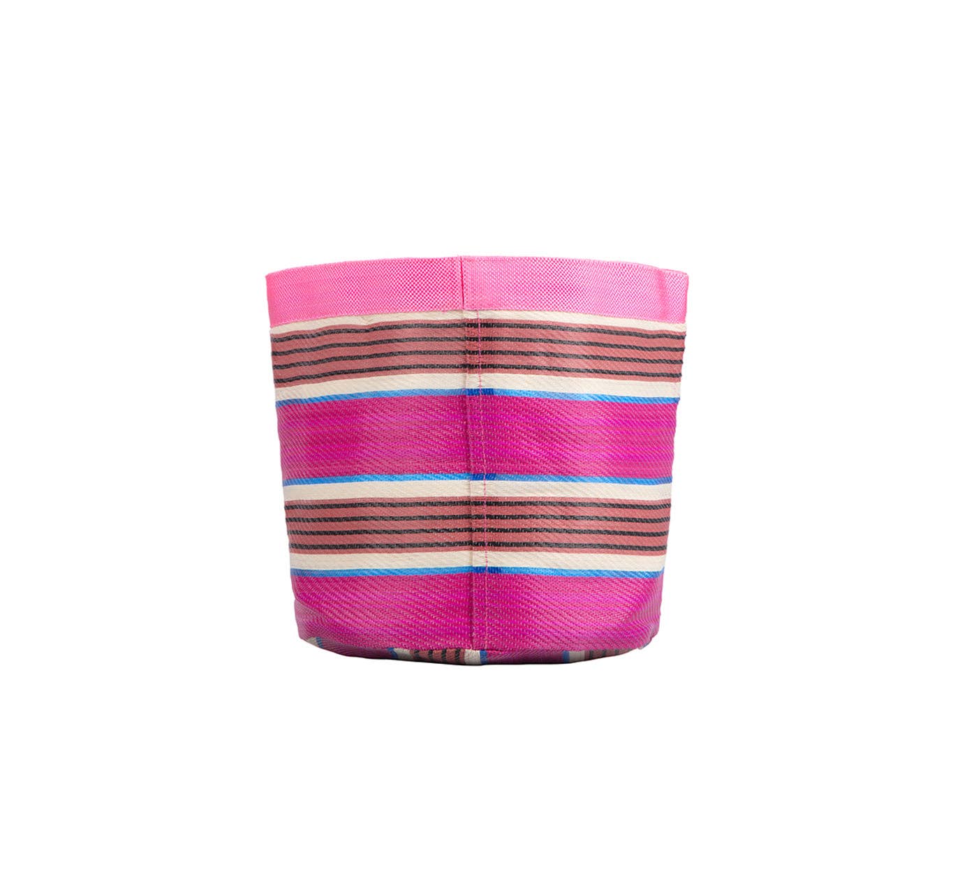 British Colour Standard Medium 19 cm - Eco Woven Plant Pot Cover in Neyron Pink, Pompadour & Pearl: 6