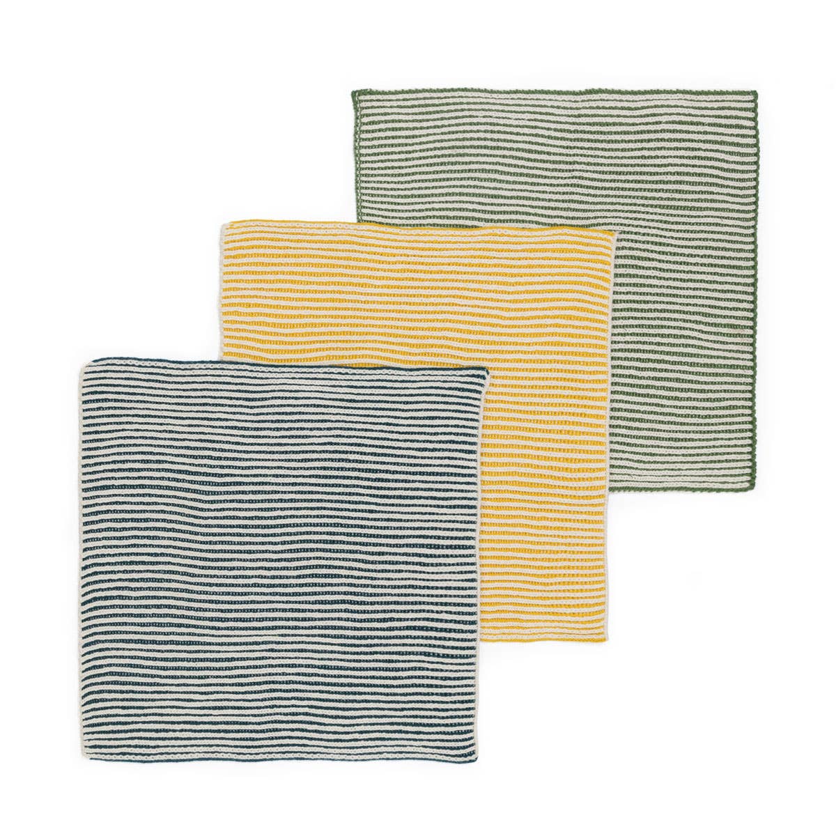 Sophie Home Reusable & Eco-Friendly Cotton Dishcloths: Ribbed Citrus