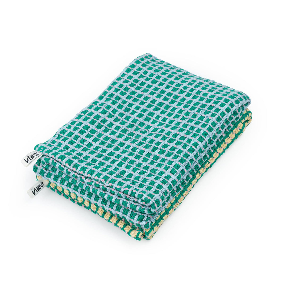 Sophie Home Recycled Materials Tea Towel 2 Pack:  Yellow