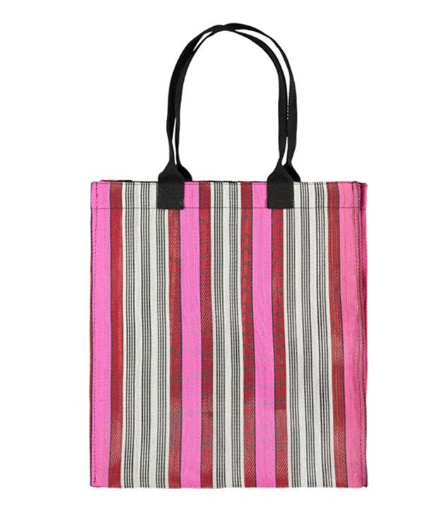 British Colour Standard Eco Woven Market Shopper in Neyron, Guardsman and Pearl