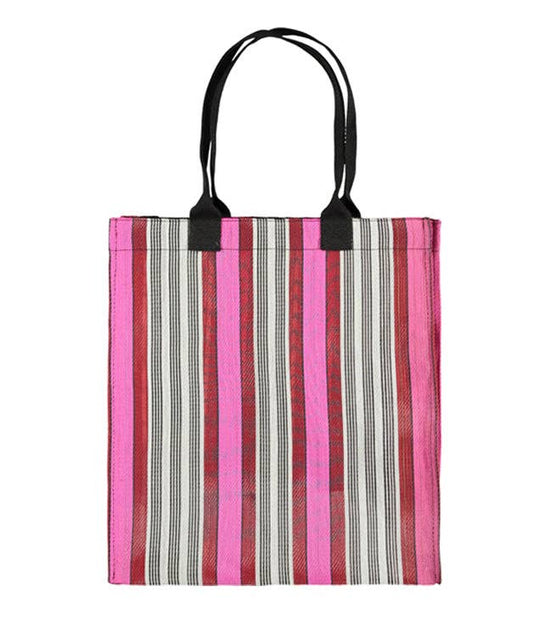 British Colour Standard Eco Woven Market Shopper in Neyron, Guardsman and Pearl