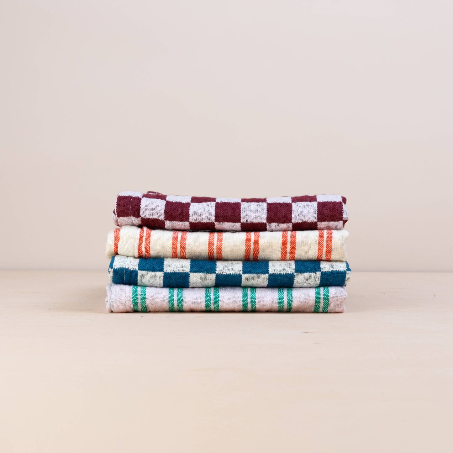 Sophie Home Cotton Hand Towel: Lilac Stripe