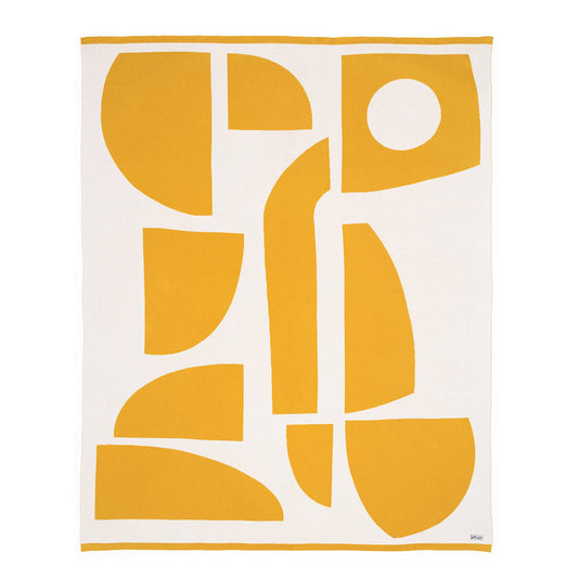 Sophie Home Cotton Knit Throw Blanket: Bruten Citrus