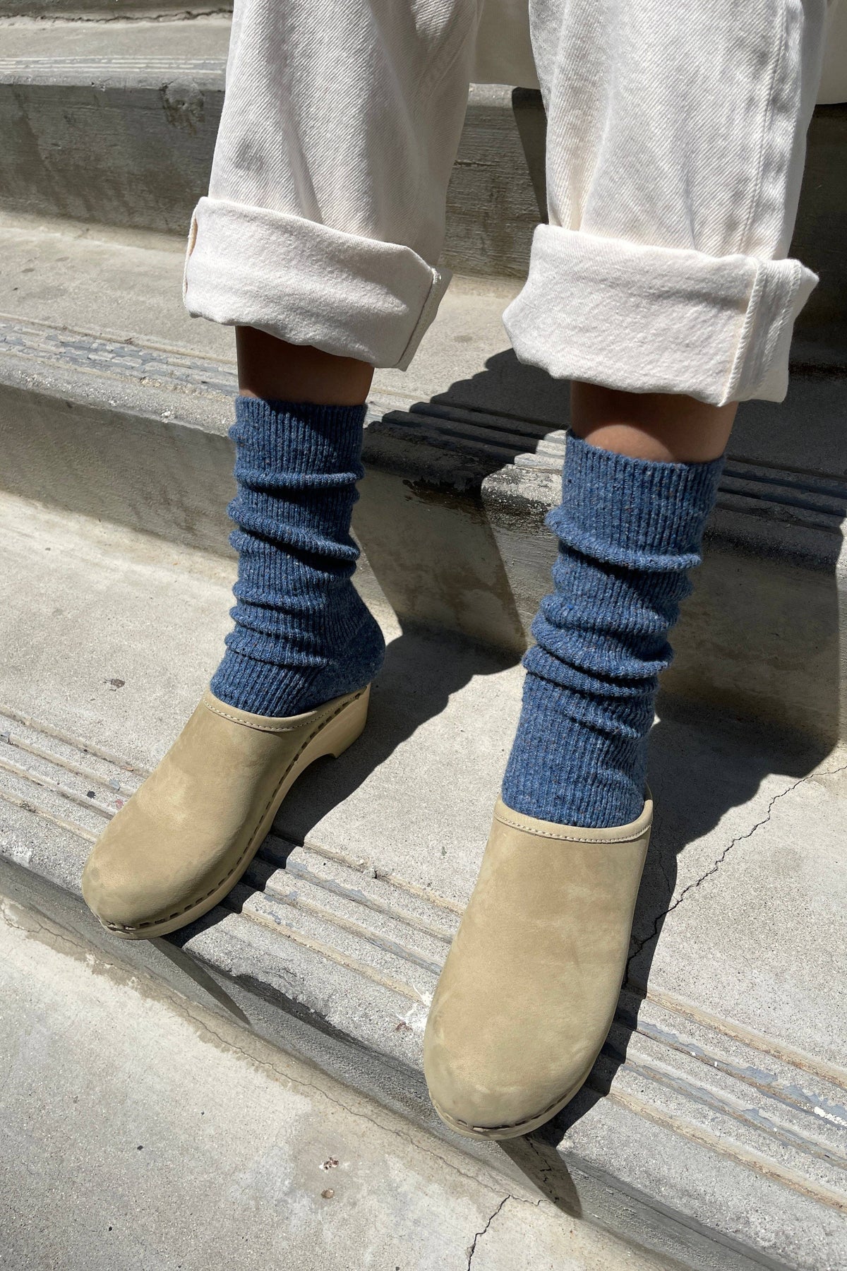 Le Bon Shoppe Snow Socks: Denim