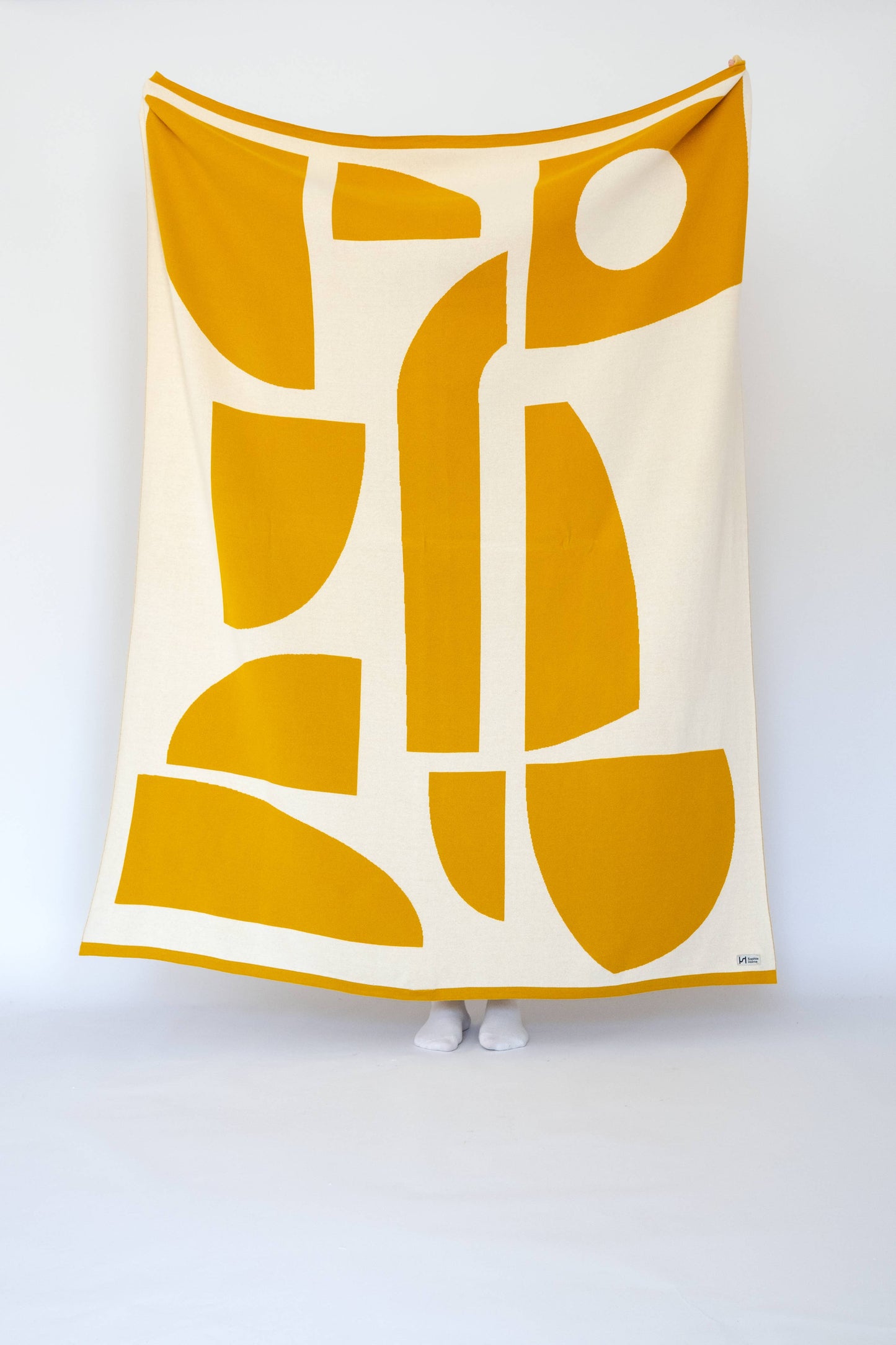 Sophie Home Cotton Knit Throw Blanket: Bruten Citrus