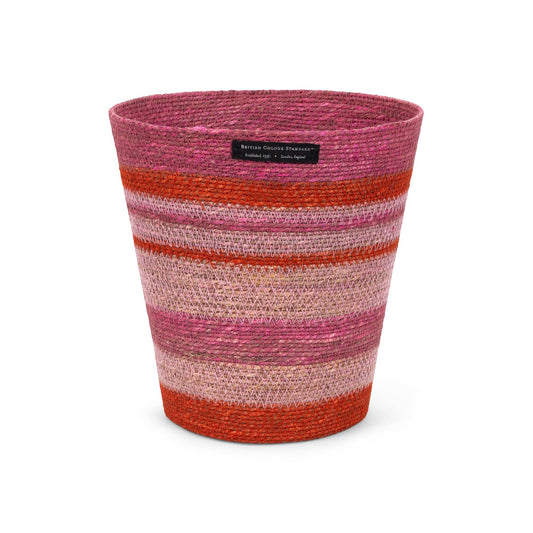 British Colour Standard Seagrass Waste Paper Basket in Guardsman & Neyron