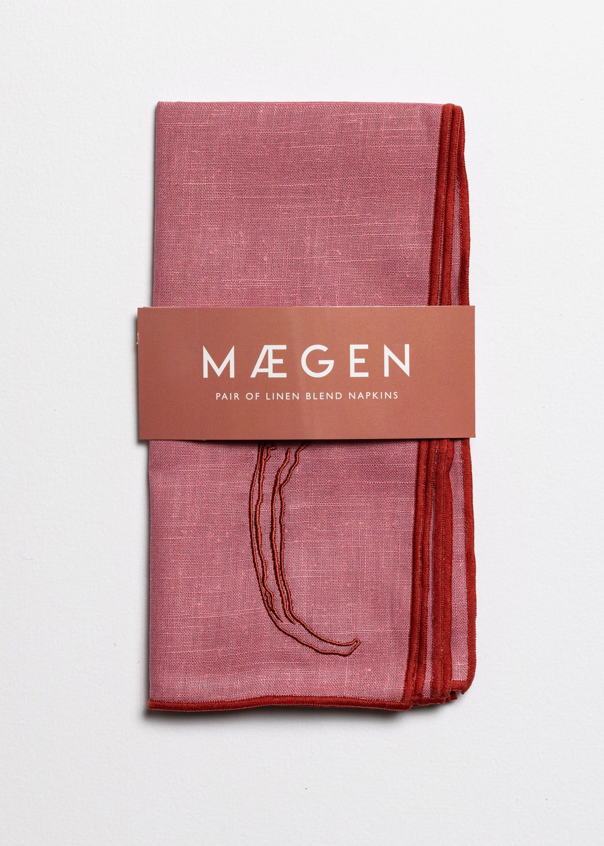 Maegen Linen Blend Napkins - Chilli (set of 2)