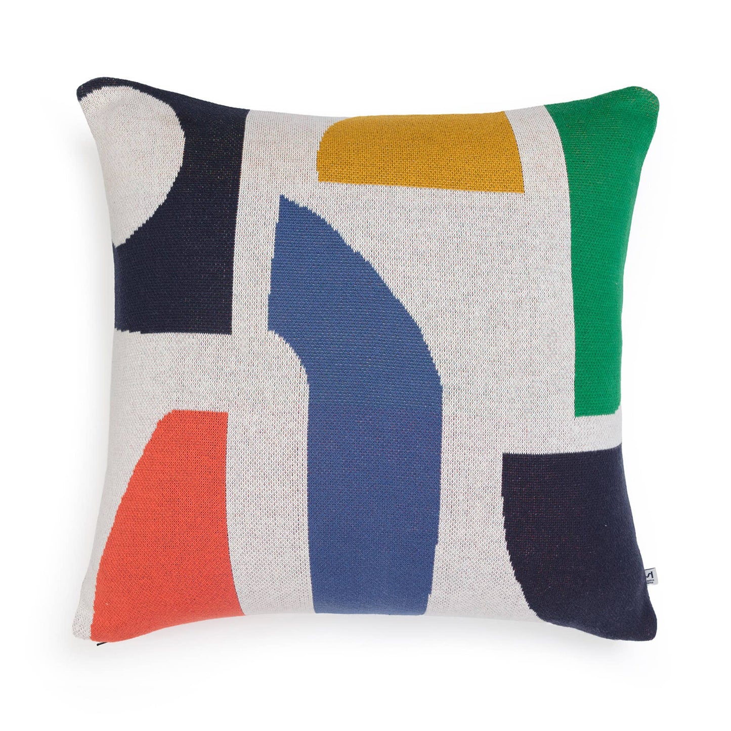 Sophie Home Cotton Knit Throw Pillow/Cushion - Bruten Green: Filled Cushion (UK & Europe Only)