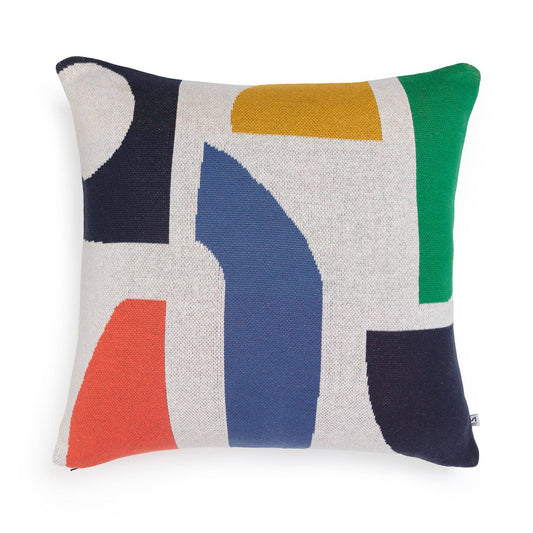 Sophie Home Cotton Knit Throw Pillow/Cushion - Bruten Green: Filled Cushion (UK & Europe Only)