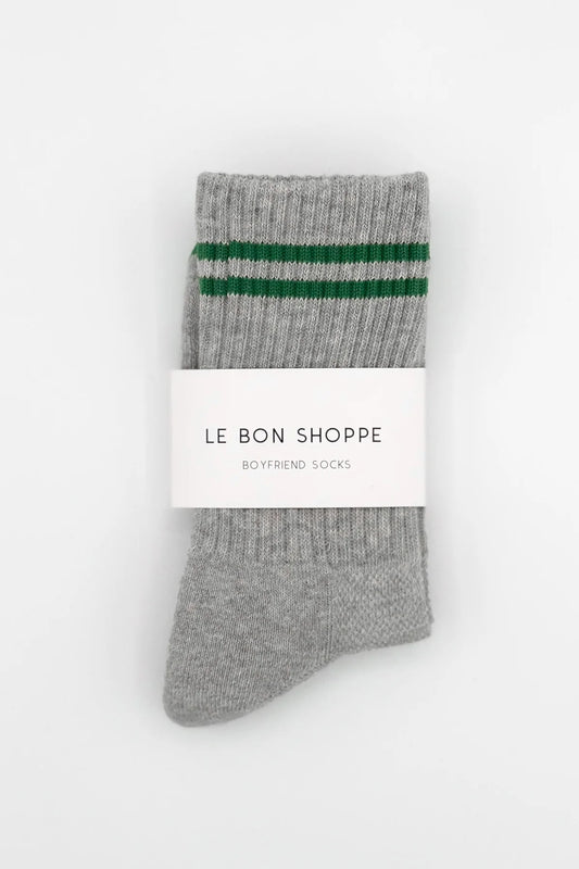 Le Bon Shoppe Boyfriend Socks: Light Grey