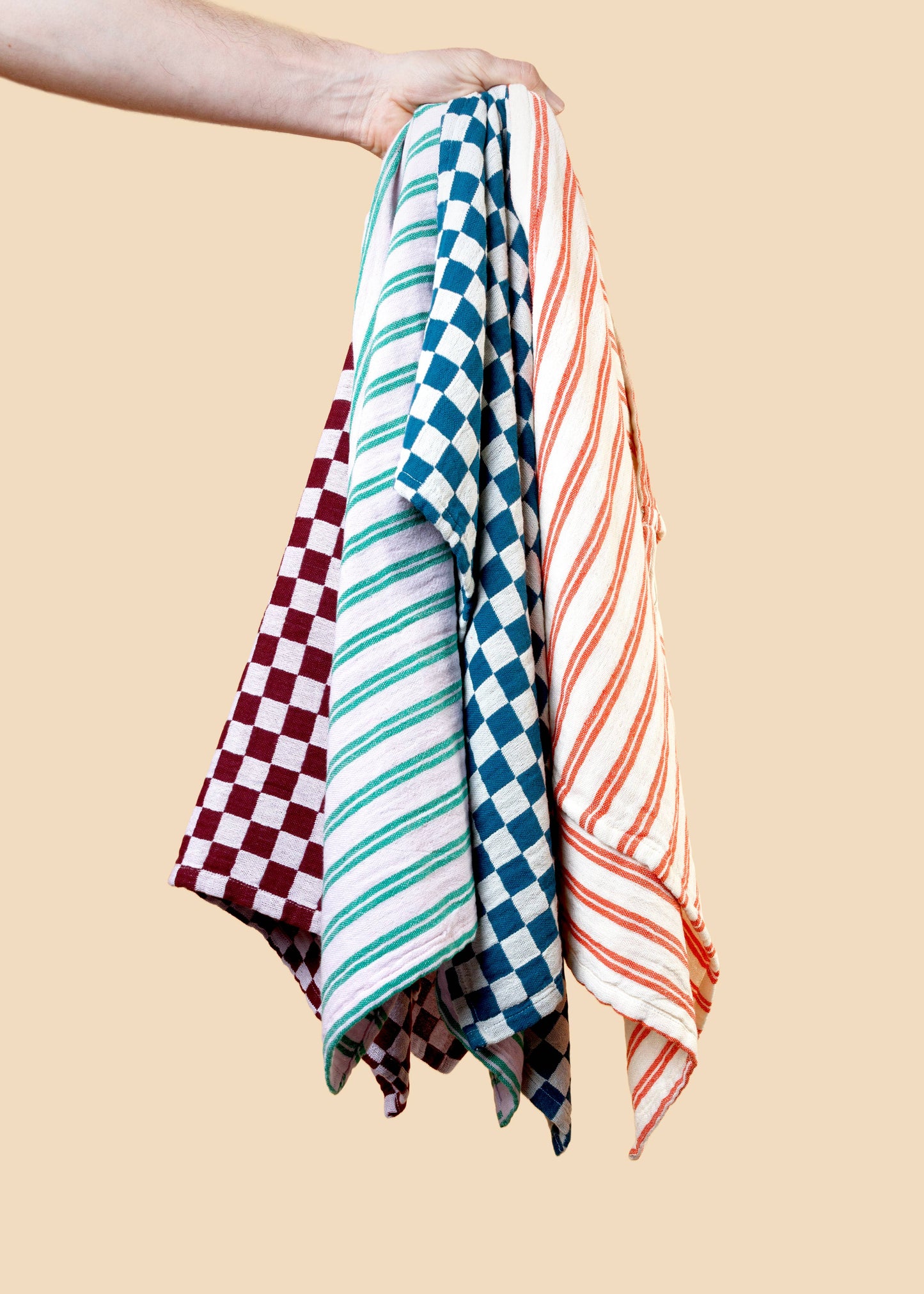 Sophie Home Cotton Hand Towel: Lilac Stripe