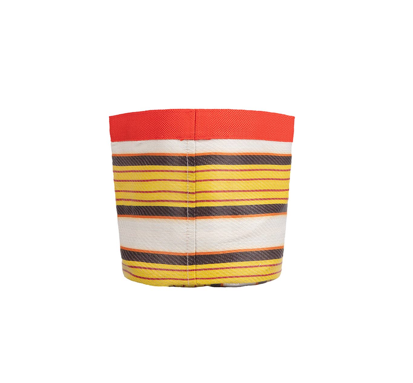 British Colour Standard Medium 19 cm - Eco Woven Plant Pot Cover in Tuscan Yellow, Pearl & Rose Beige: 6