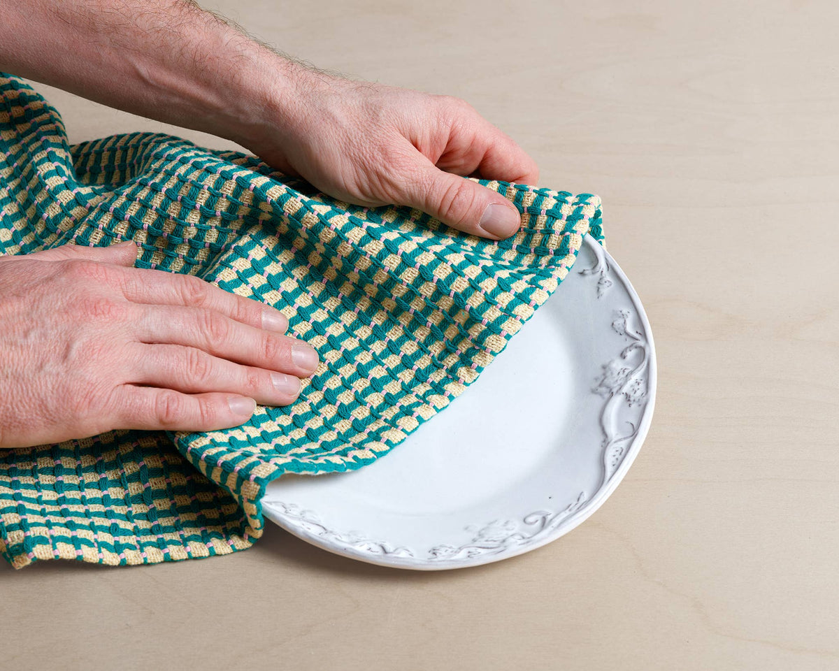 Sophie Home Recycled Materials Tea Towel 2 Pack:  Yellow