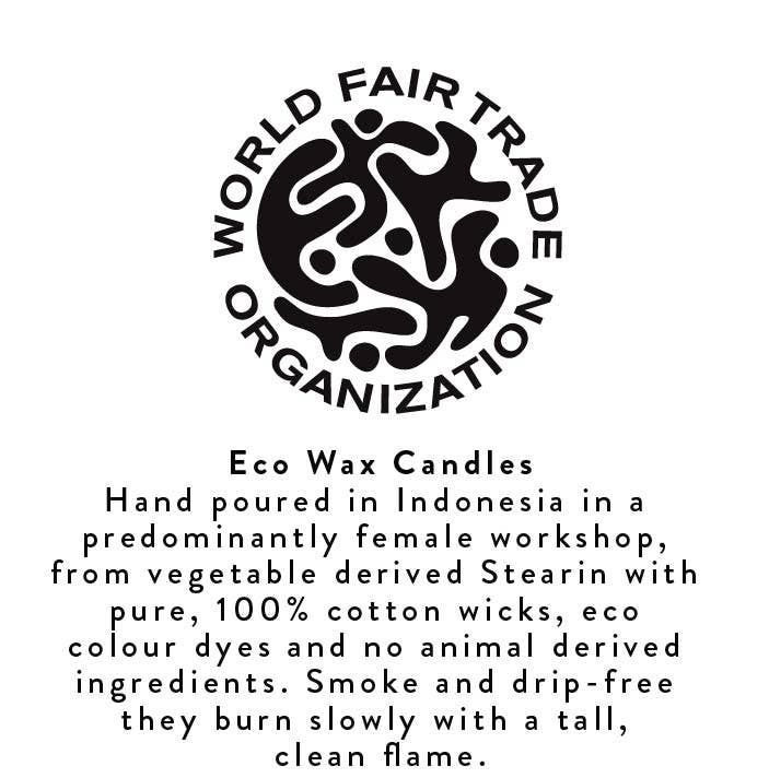 British Colour Standard Striped Orange Flame, Venetian & Neyron Eco Dinner Candles, 4 per pack: 6