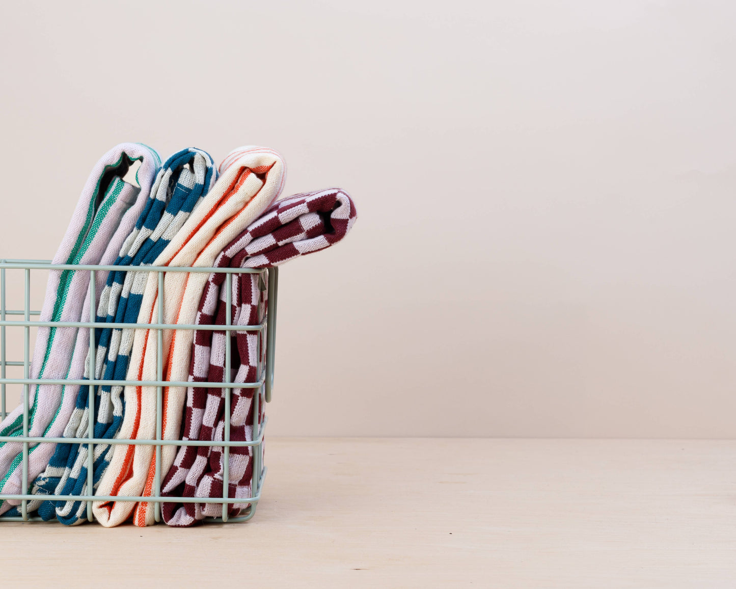 Sophie Home Cotton Hand Towel: Lilac Stripe