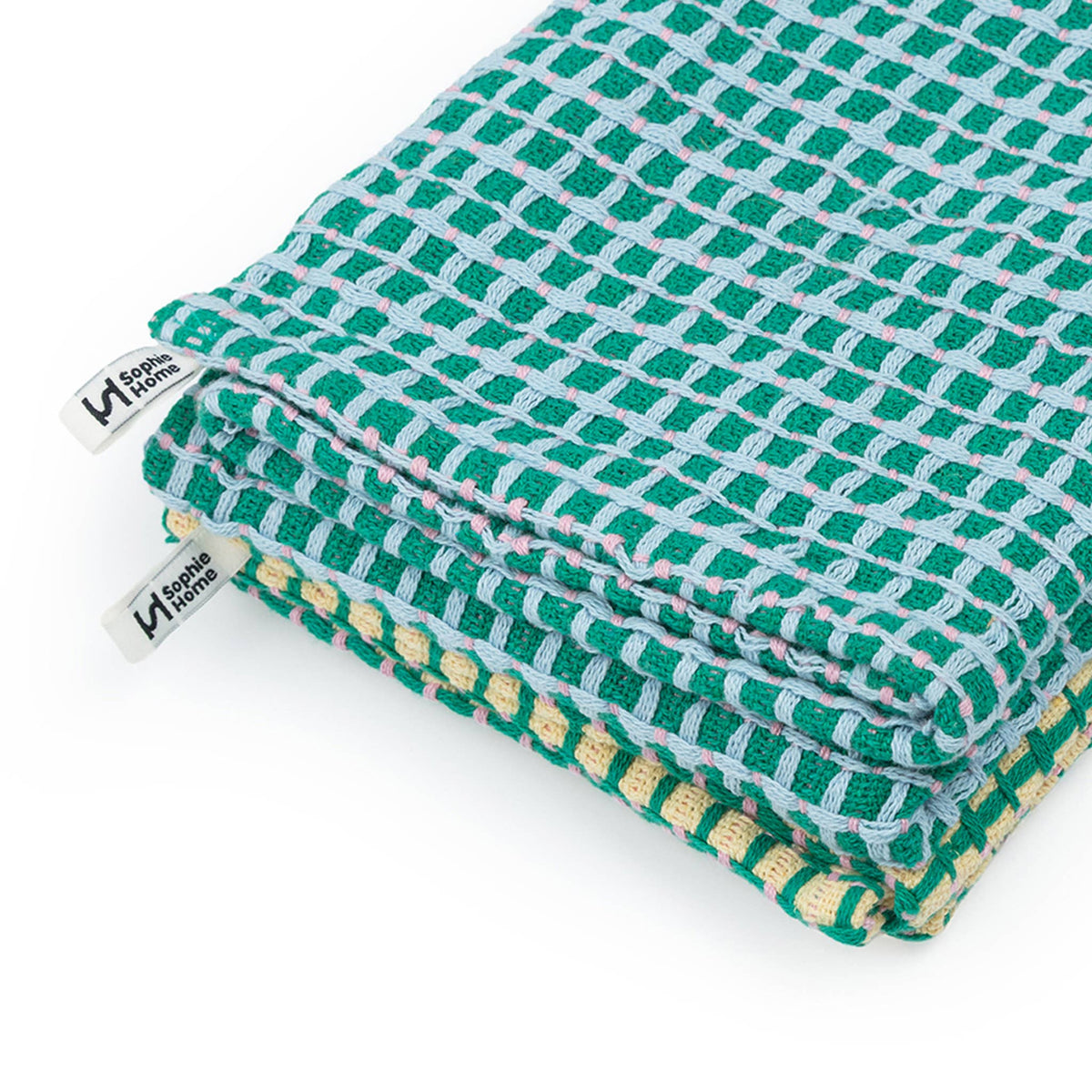 Sophie Home Recycled Materials Tea Towel 2 Pack:  Yellow