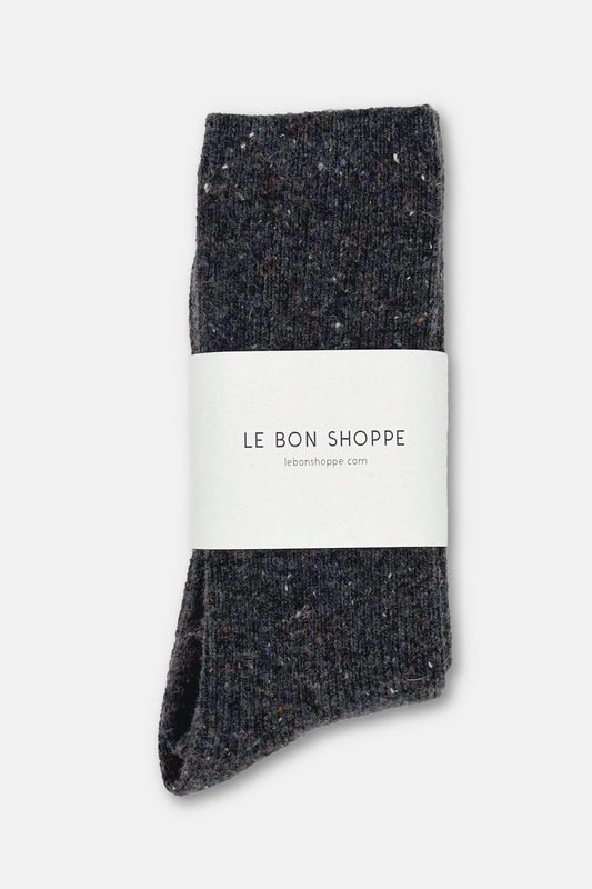 Le Bon Shoppe Snow Socks: Charcoal