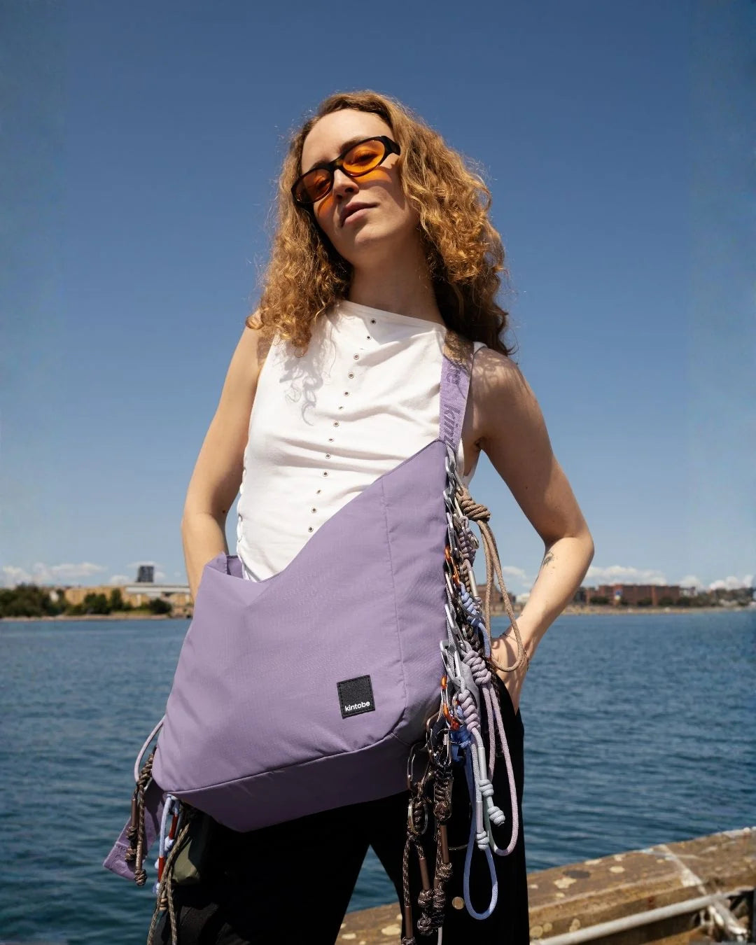 Kintobe Toby Crossbody Bag - Concrete Lilac