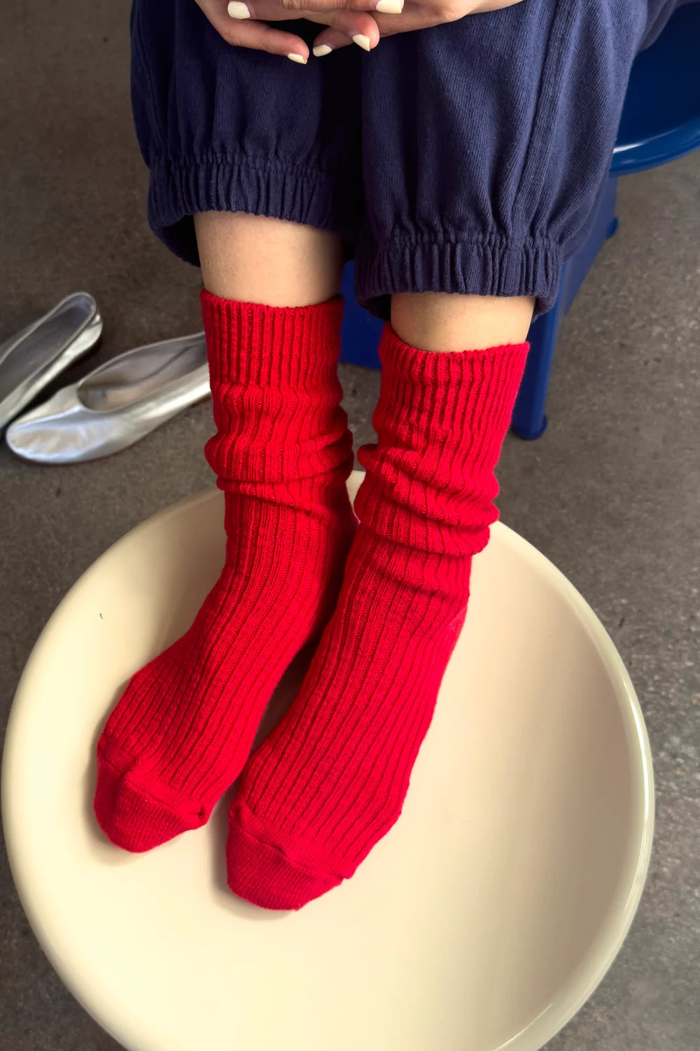 Le Bon Shoppe Cottage Socks: Chili