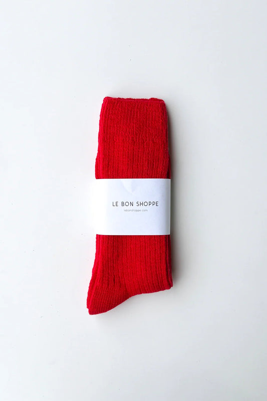 Le Bon Shoppe Cottage Socks: Chili
